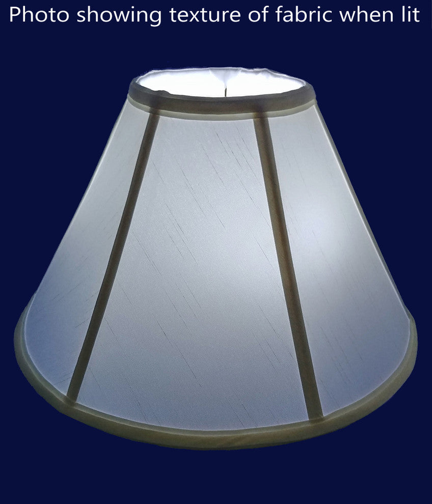 Callahan Round Faux Silk Lampshade With Harp Fitter