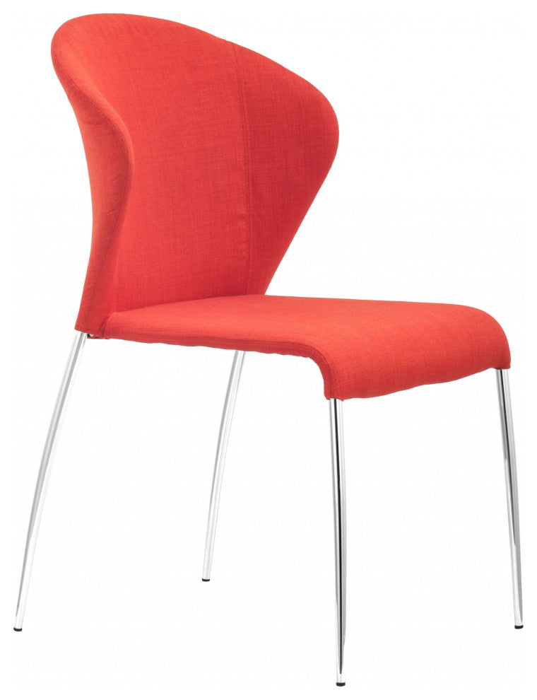 Oulu Dining Chair, Set of 4 Tangerine