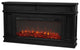 Bowery Hill 60.13" Solid Wood and Glass Electric Fireplace in Black