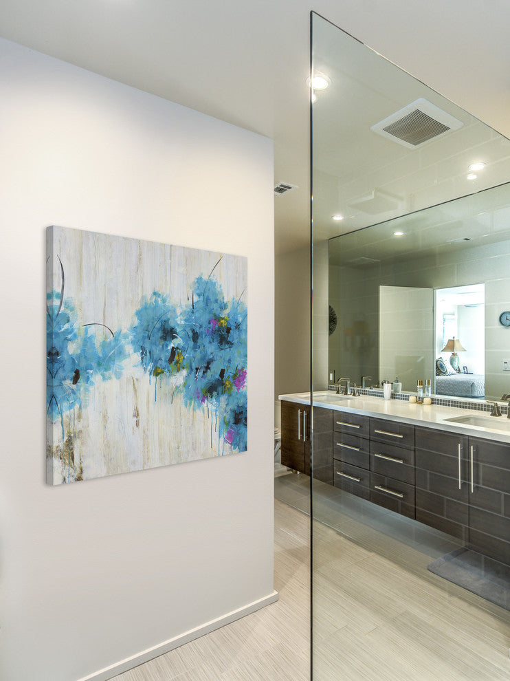 "Center Piece II 2" by Julie Joy Painting Print Wrapped Canvas, 48x48