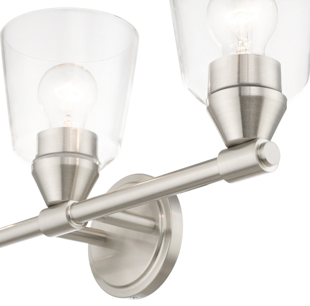 Catania 3-Light Brushed Nickel Vanity Sconce