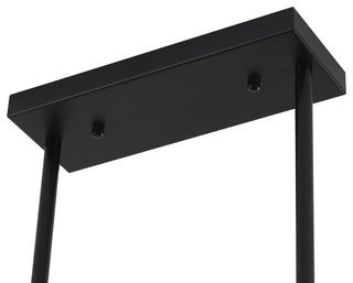 24-Light Satin Black Chandelier With Hanging Aluminum Chains