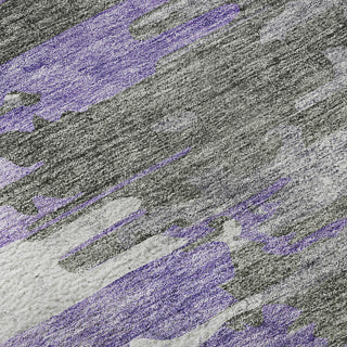Premium Machine Washable Mayfield AMF704 Purple 5' x 7'6" Rug