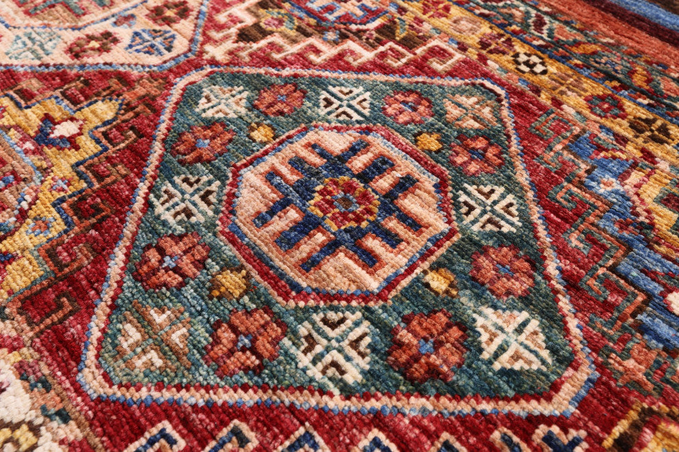 6' 7" X 9' 5" Khorjin Super Kazak Hand Knotted Wool Rug Q10734
