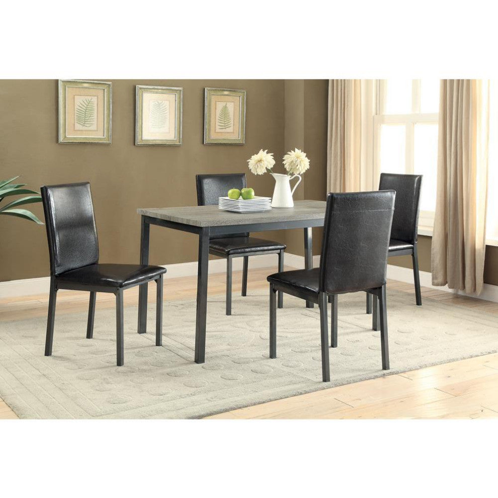 Garza Upholstered Dining Chairs Black (Set of 2)