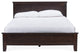 Spuma Cappuccino Wood Contemporary Full-Size Bed