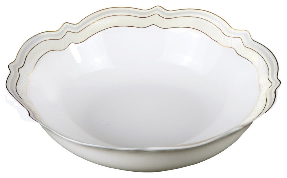 Lorren Home Trends 57 Piece Bone China, Charlotte, Service for 8