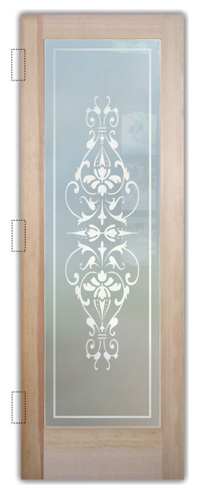 Interior Prehung Door or Interior Slab Door - Bordeaux - Douglas Fir (stain...