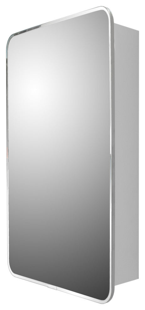 Round Corner Series Right Hinged Medicine Cabinet, 16"x28"