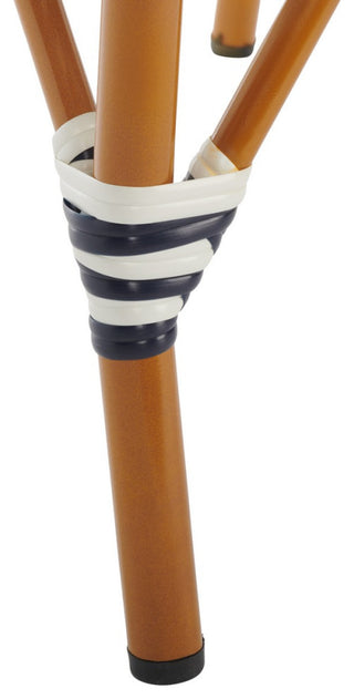 Safavieh California Bar Stool, Navy/White