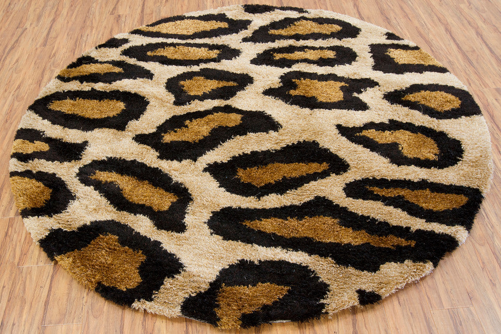 Amazon Contemporary Area Rug, 7'9" Round