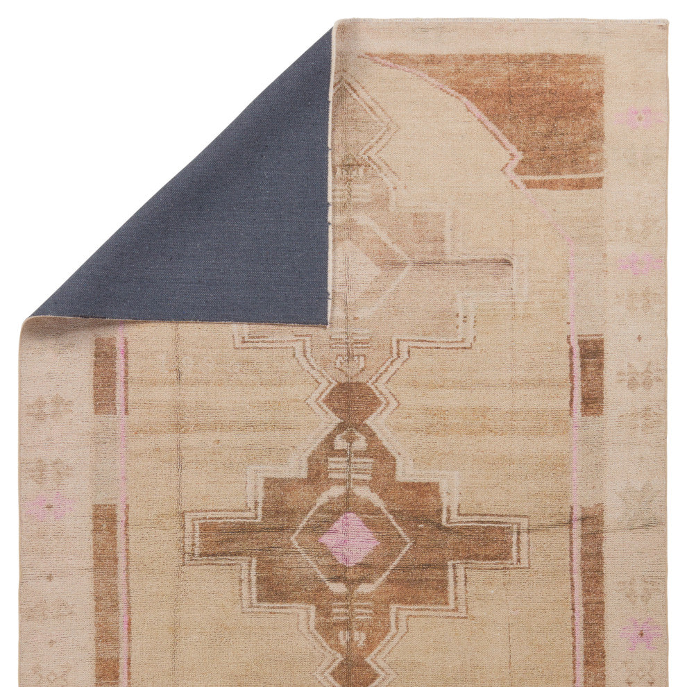Jaipur Living Parian Medallion Tan/Pink Runner Rug 2'6"X8'