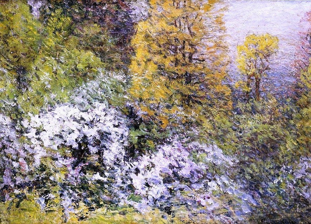 John Joseph Enneking Spring Flowers Premium Canvas Print