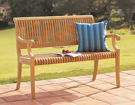 Giva Outdoor Teak Bench, 4'