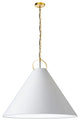 Dainolite PCN-321P-AGB-790 1 Light Pendant, Aged Brass
