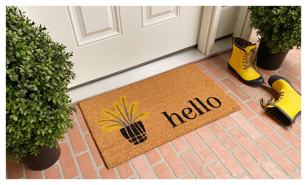 Calloway Mills Yellow Bouquet Doormat