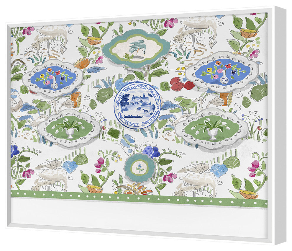 Plate Wall Fine Art Print, White, 18"x22"
