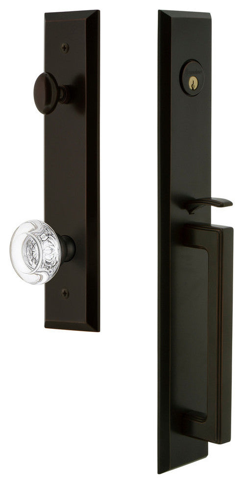 Fifth Avenue 1-Piece Dummy Handleset, D Grip and Bordeaux Knob, 849337