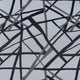 Gridlock Black Steel Room Darkening Fabric Sample, 4Wx4L
