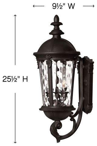 Outdoor Windsor 3-Light, Black