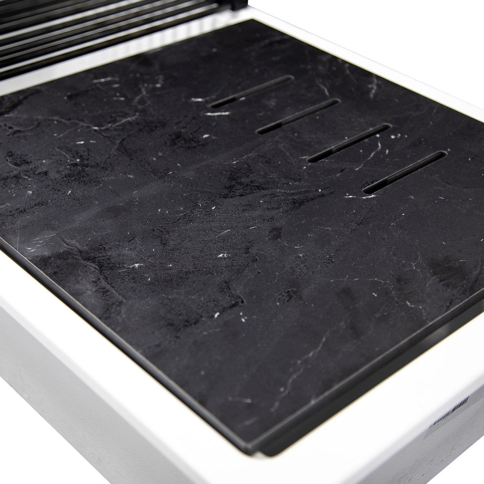 Nantucket Sinks Undermount Workstation Granite Composite, Matte White