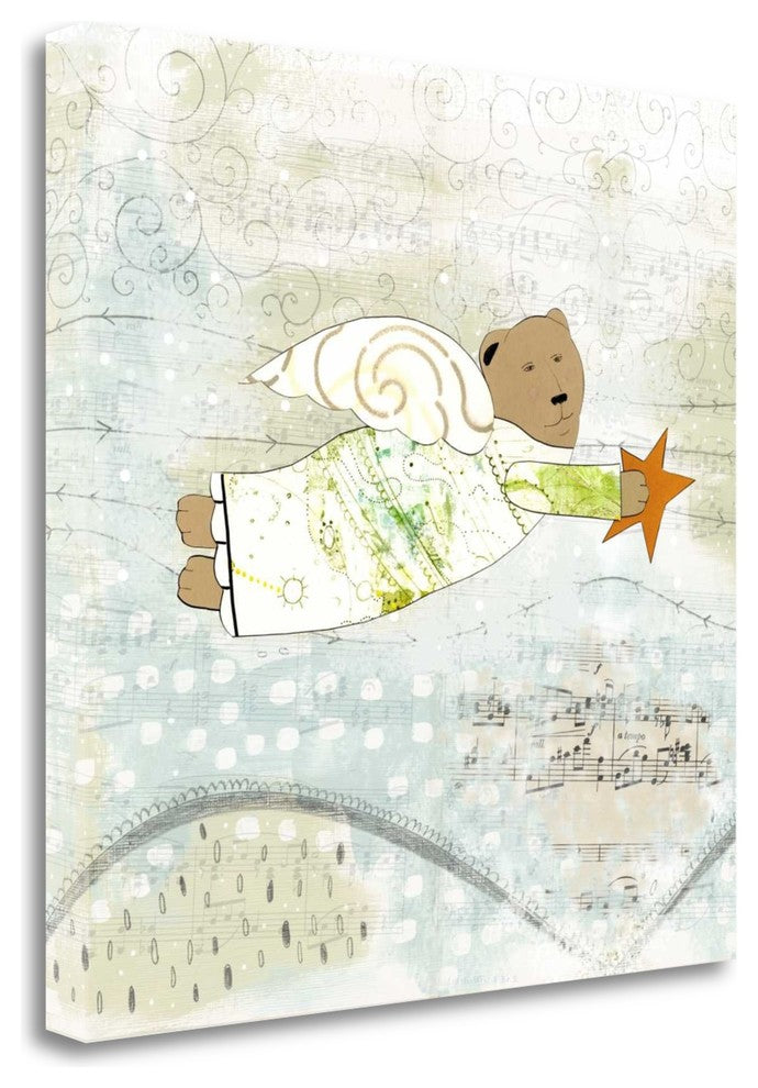 "Bear Angel" By Sarah Ogren, Giclee Print on Gallery Wrap Canvas, Ready to Hang