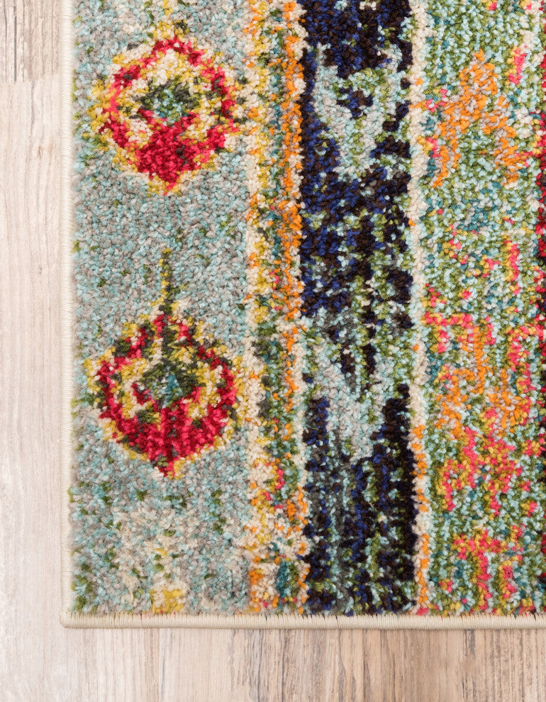 Unique Loom Blue Yellowstone Sedona 5' 0 x 8' 0 Area Rug