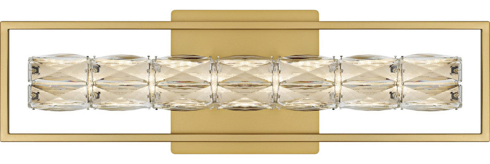 Dazzle LED Bath Light in Soft Gold