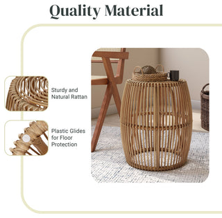 Keegan Rattan End Table