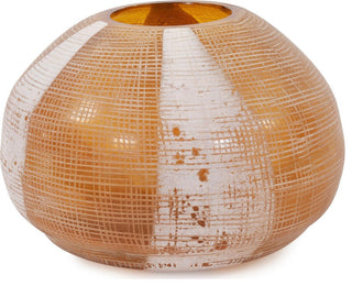 Opulent Gustav Collection Low Glass Vases