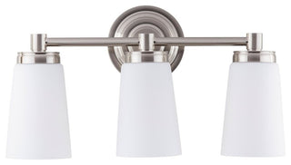 Sheffield Vanity Wall Sconce 3 Light, Brushed Nickel