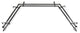 Vinci 13/16" Bay Window Double Curtain Rod, Black