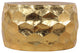 Gemoratic Hammered Metal Coffee Table, Gold Leaf