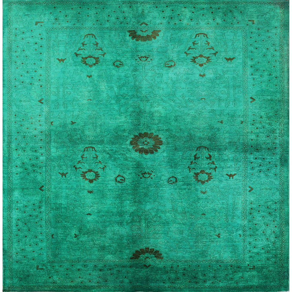 Ahgly Company Indoor Square Mid-Century Modern Area Rugs, 4' Square