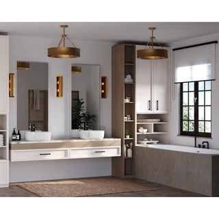 Lusail Collection 2-Light Soft Gold Luxe Industrial Wall Sconce