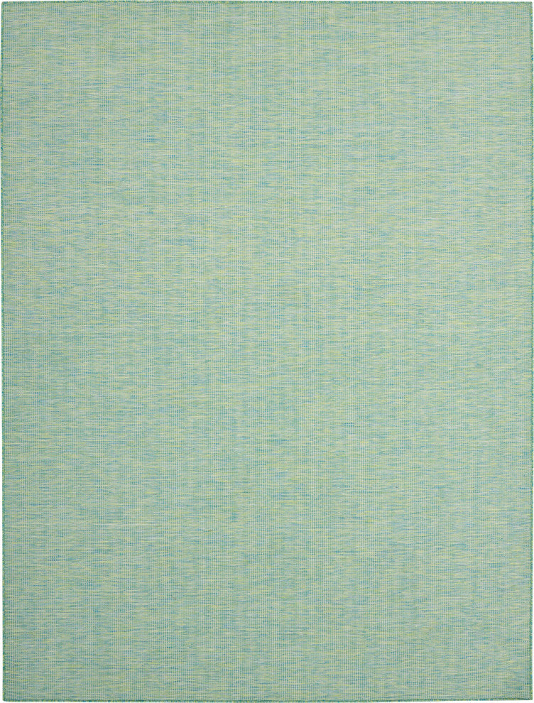 Nourison Positano Contemporary Area Rug, Blue/Green, 10'x14'