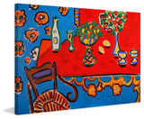 "Red Table" Print on Canvas by Wayne Ensrud