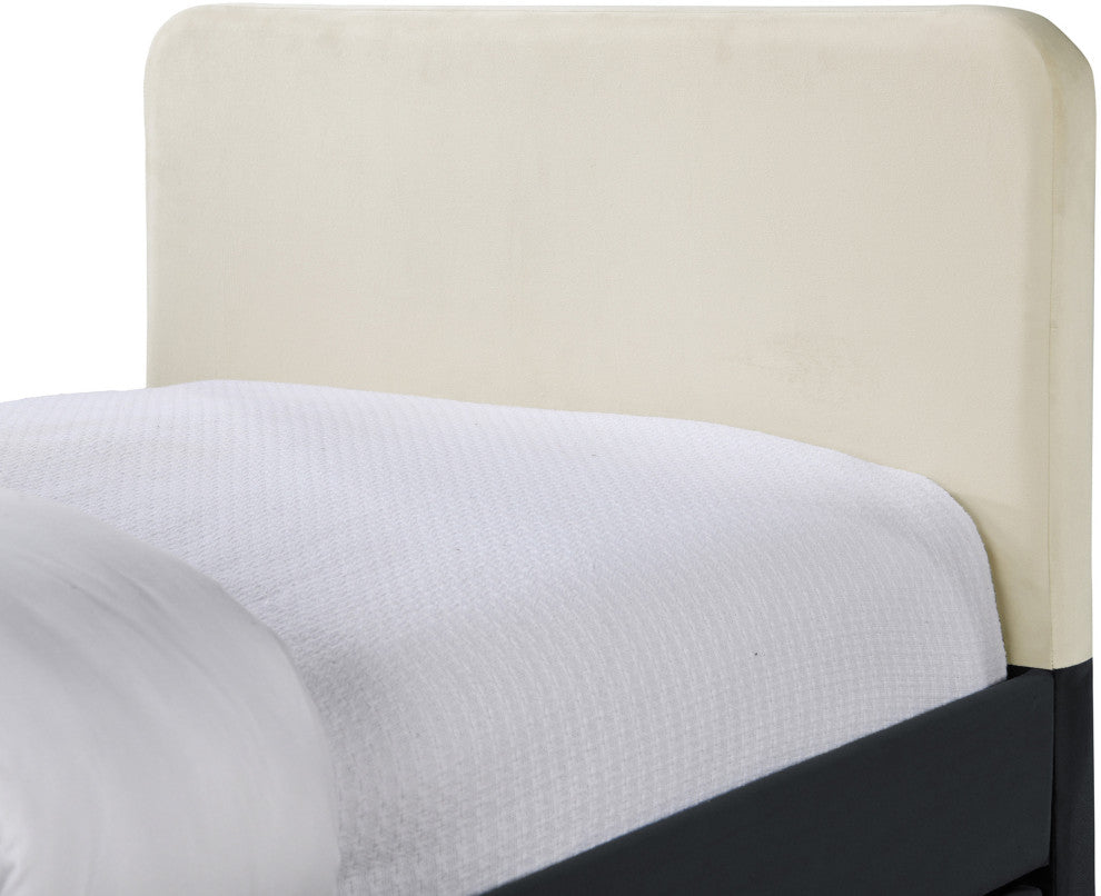 Ivy Upholstered Trundle/Storage Bed, Black, Twin, Velvet