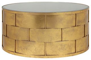 Margot Coffee Table, Gold Leaf