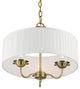 Livex Lighting 3 Light Antique Brass Pendant Chandelier