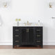 Hadiya Black Oak Bathroom Vanity Set, 48", Without Mirror