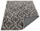 HAND TUFTED SHAG POLYESTER ECO-FRIENDLY AREA RUGS -  Gray White Color, Geometric