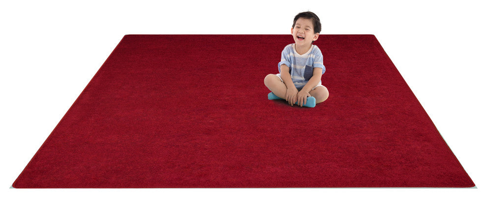 Kid Essentials Rug, Endurance, Burgundy, 6'x6'