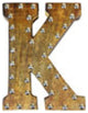 Handmade Eco-Friendly Wall Decor Alphabet Letter Block, 1.4x7.8x6