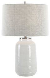 Uttermost Odawa White Farmhouse Table Lamp