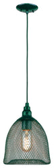 Collocational Mesh Enclosure Pendant Light, Turquoise