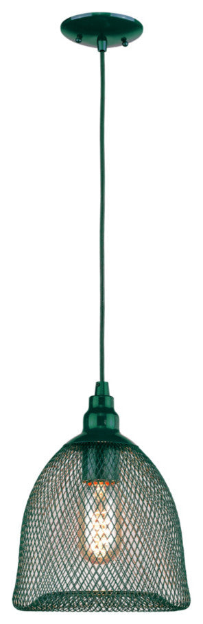 Collocational Mesh Enclosure Pendant Light, Turquoise