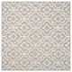 Safavieh Cambridge Cam141D Silver, Ivory Area Rug, 8'0" X 8'0"