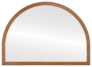Vienne Framed Mantel Mirror, Crescent Cathedral, 38.4"x27.4", Autumn Bronze