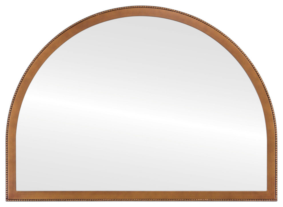 Vienne Framed Mantel Mirror, Crescent Cathedral, 38.4"x27.4", Autumn Bronze